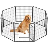 FEANDREA L-XXL Hundezaun 8 Platten transportabel grau 1,6 m, 1,6 m, 80 cm FEANDREA L-XXL Hundezaun 8 Platten transportabel grau 1,6 m, 1,6 m, 80 cm von FEANDREA