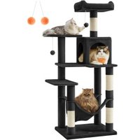 FEANDREA L Kratzbaum mit Hängematte und 1 Höhle 143 cm schwarz FEANDREA L Kratzbaum mit Hängematte und 1 Höhle 143 cm schwarz von FEANDREA