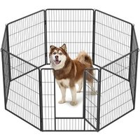 FEANDREA L-XXL Hundezaun 8 Platten transportabel schwarz 1,6 m, 1,6 m, 1 m FEANDREA L-XXL Hundezaun 8 Platten transportabel schwarz 1,6 m, 1,6 m, 1 m von FEANDREA