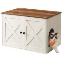 FEANDREA M Katzenklo Schrank Honigbraun-Vintageweiß FEANDREA M Katzenklo Schrank Honigbraun-Vintageweiß von FEANDREA