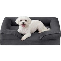FEANDREA Orthopädisches Hundebett M-XXXL, abnehmbarer Bezug, erhöhte Ränder, rutschfest von FEANDREA
