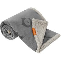 FEANDREA Wasserdichte Hundedecke Sherpa Fleece Grau L von FEANDREA