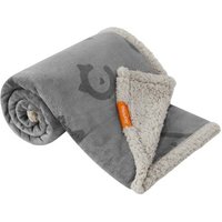 FEANDREA Wasserdichte Hundedecke Sherpa Fleece Grau von FEANDREA