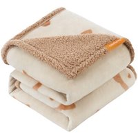 FEANDREA Wasserdichte Hundedecke Sherpa Fleece Beige XL von FEANDREA