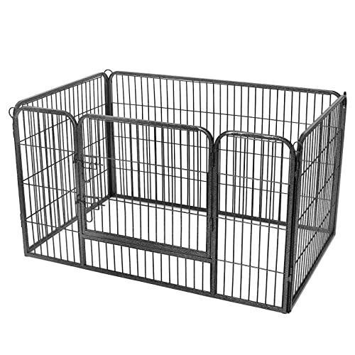 Feandrea Freilaufgehege für Haustiere, Laufstall, mit 4 Gitterplatten, transportabel, für innen und außen, Haustiere ohne Halsband, 122 x 80 x 70 cm, grau PPK04GY Feandrea Freilaufgehege für Haustiere, Laufstall, mit 4 Gitterplatten, transportabel, für innen und außen, Haustiere ohne Halsband, 122 x 80 x 70 cm, grau PPK04GY von Feandrea