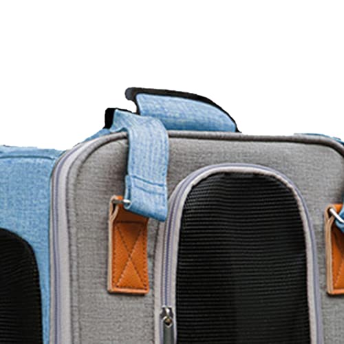 FEAW Katzenrucksack, Hunderucksack, Atmungsaktiv, Große Kapazität, Bequem, Leicht für Unterwegs (Blau) von FEAW