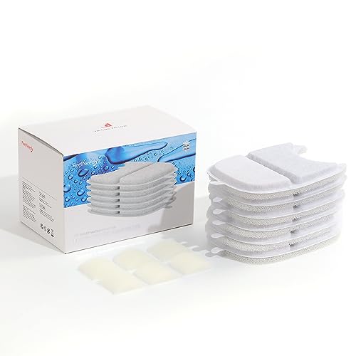 6 Stück Ersatzfilter für FEELNEEDY 4L katzenbrunnen kabellos mit bewegungsmelder, Individuelle Verpackung-(YPD-C004P,YPD-C004S) von FEELNEEDY