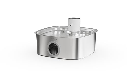 FEELNEEDY 8L Katzenbrunnen Edelstahl Kabellos mit Sensor für Katzen und Hunde von FEELNEEDY
