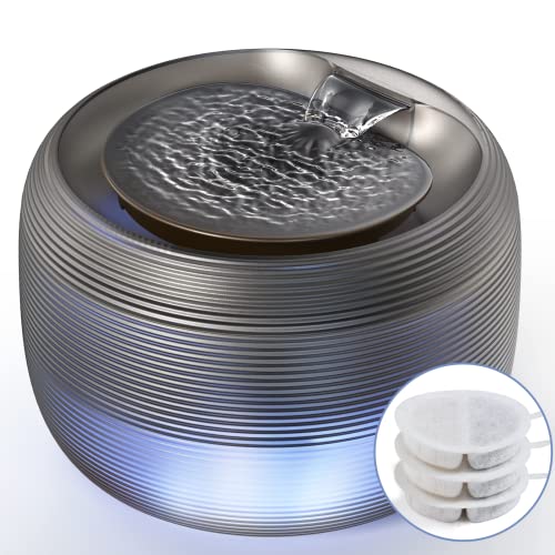 FEELNEEDY Katzenbrunnen Sehr Leise Trinkbrunnen für Katze und Hunde 2,5L Wasserbrunnen Eingebautes LED Licht, Katzen Trinkbrunnen BPA-frei Wasserspender Trinkbrunnen Automatische mit 3er Filter FEELNEEDY Katzenbrunnen Sehr Leise Trinkbrunnen für Katze und Hunde 2,5L Wasserbrunnen Eingebautes LED Licht, Katzen Trinkbrunnen BPA-frei Wasserspender Trinkbrunnen Automatische mit 3er Filter von FEELNEEDY