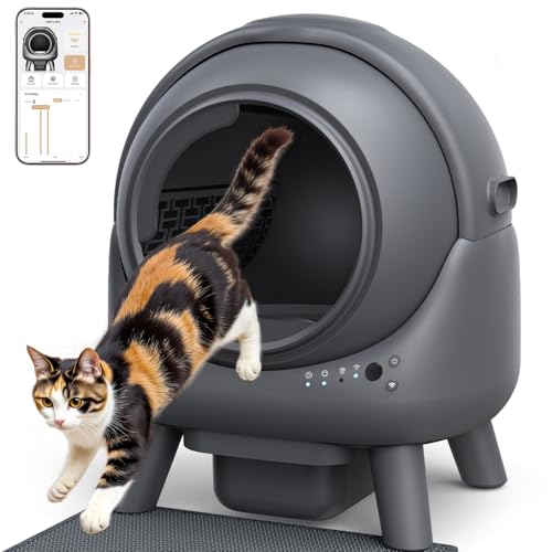 Katzenklo Selbstreinigend, FEELNEEDY 65L Elektrische Automatische Katzentoilette, APP-gesteuert, Sicherheitssensoren, Geruchskontrolle, EIN gutes Hilfsmittel für Katzenbesitzer Katzenklo Selbstreinigend, FEELNEEDY 65L Elektrische Automatische Katzentoilette, APP-gesteuert, Sicherheitssensoren, Geruchskontrolle, EIN gutes Hilfsmittel für Katzenbesitzer von FEELNEEDY