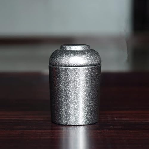 FEILIV Gold/Schwarze Edelstahl Urnen Haustiere Hunde Katze Vögel Maus Einäscher Asche Urne Andenkensschatulle Columbarium Tierurne(Metallic) von FEILIV