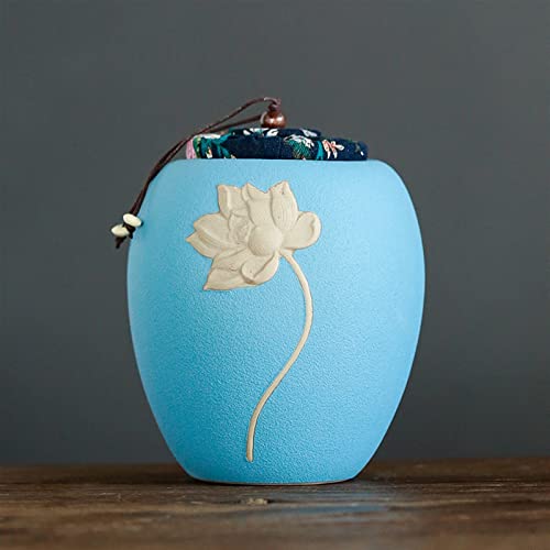 FEILIV Pet Urn for Dogs Cats Ashes Keepsake Memorial Box Funeral Set Burial Urns for Cremated Remains Ash Vial Adult Funeral Urn Pet Cat and Dog Urn 01163 Tierurne(Blue) von FEILIV