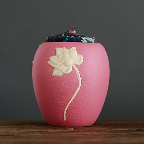 FEILIV Pet Urn for Dogs Cats Ashes Keepsake Memorial Box Funeral Set Burial Urns for Cremated Remains Ash Vial Adult Funeral Urn Pet Cat and Dog Urn 01163 Tierurne(Red) von FEILIV