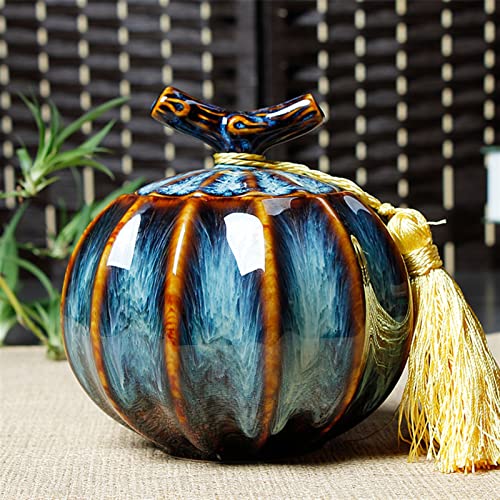 FEILIV Pet Urn for Dogs Cats Ashes Keepsake Memorial Box Funeral Set Burial Urns for Cremated Remains Ash Vial Adult Funeral Urn Pet Cat and Dog Urn 1921 Tierurne(Blue,L) von FEILIV