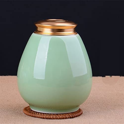 FEILIV Pet Urn for Dogs Cats Ashes Keepsake Memorial Box Funeral Set Burial Urns for Cremated Remains Ash Vial Adult Funeral Urn Pet Cat and Dog Urn 21004 Tierurne(Green) von FEILIV