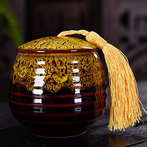 FEILIV Pet Urn for Dogs Cats Ashes Keepsake Memorial Box Funeral Set Burial Urns for Cremated Remains Ash Vial Adult Funeral Urn Pet Cat and Dog Urn 27661 Tierurne(Yellow) von FEILIV