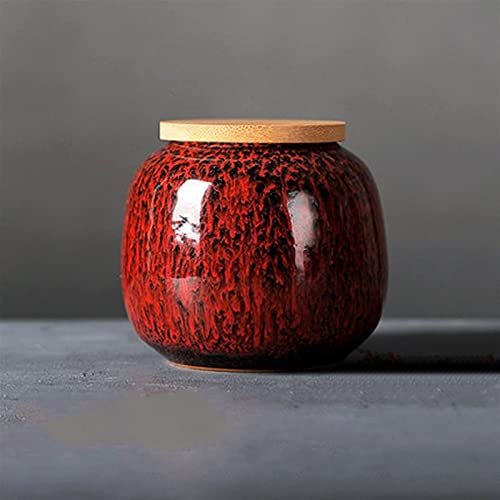 FEILIV Pet Urn for Dogs Cats Ashes Keepsake Memorial Box Funeral Set Burial Urns for Cremated Remains Ash Vial Adult Funeral Urn Pet Cat and Dog Urn 3456 Tierurne(Red) von FEILIV