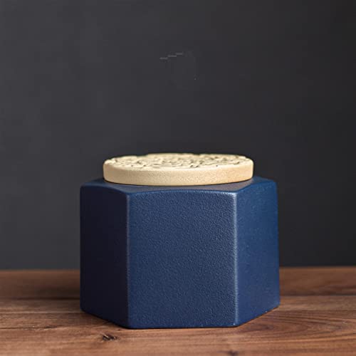 FEILIV Pet Urn for Dogs Cats Ashes Keepsake Memorial Box Funeral Set Burial Urns for Cremated Remains Ash Vial Adult Funeral Urn Pet Cat and Dog Urn 36231 Tierurne(Blue,S) von FEILIV