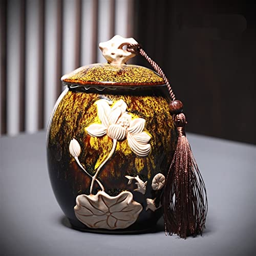 FEILIV Pet Urn for Dogs Cats Ashes Keepsake Memorial Box Funeral Set Burial Urns for Cremated Remains Ash Vial Adult Funeral Urn Pet Cat and Dog Urn 43403 Tierurne(Yellow) von FEILIV