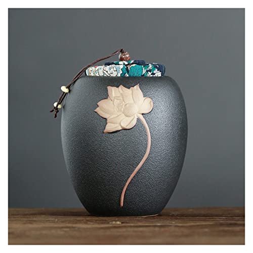 FEILIV Pet Urn for Dogs Cats Ashes Keepsake Memorial Box Funeral Set Burial Urns for Cremated Remains Ash Vial Adult Funeral Urn Pet Cat and Dog Urn 70608 Tierurne(Black) von FEILIV