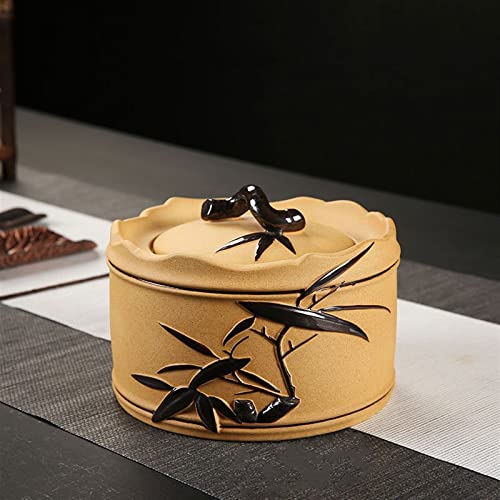 FEILIV Pet Urn for Dogs Cats Ashes Keepsake Memorial Box Funeral Set Burial Urns for Cremated Remains Ash Vial Adult Funeral Urn Pet Cat and Dog Urn 7797 Tierurne(Yellow,S) von FEILIV