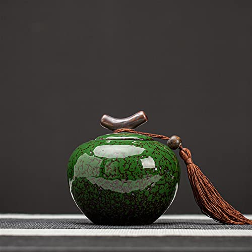 FEILIV Pet Urn for Dogs Cats Ashes Keepsake Memorial Box Funeral Set Burial Urns for Cremated Remains Ash Vial Adult Funeral Urn Pet Cat and Dog Urn 84611 Tierurne(Green) von FEILIV