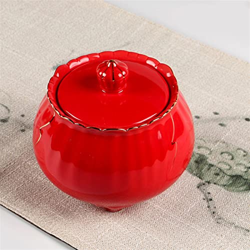 FEILIV Pet Urn for Dogs Cats Ashes Keepsake Memorial Box Funeral Set Burial Urns for Cremated Remains Ash Vial Adult Funeral Urn Pet Cat and Dog Urn 85150 Tierurne(Red) von FEILIV