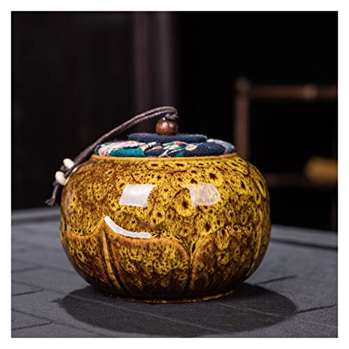 FEILIV Pet Urn for Dogs Cats Ashes Keepsake Memorial Box Funeral Set Burial Urns for Cremated Remains Ash Vial Adult Funeral Urn Pet Cat and Dog Urn 86893 Tierurne(Yellow) von FEILIV