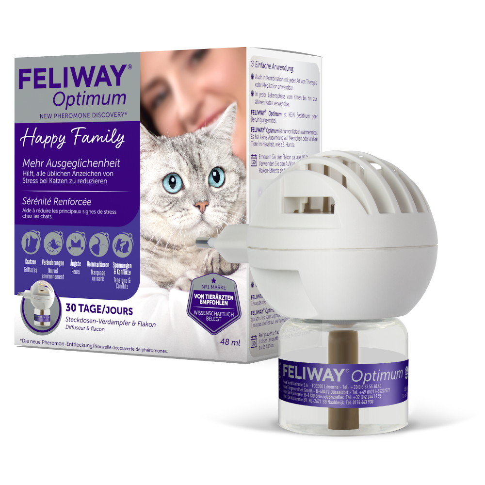 FELIWAY® Optimum - 30 Tage Pheromon Verdampfer Start-Set: Verdampfer + Flakon von FELIWAY