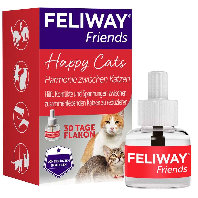Feliway Friends 30-Tage Nachfüllflakon 4x48ml von FELIWAY