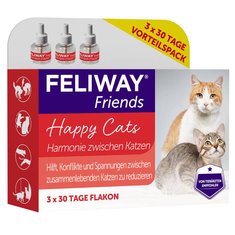 Feliway® Friends Nachfüllflakons - Sparset: 3 x 48 ml Nachfüllflakons von FELIWAY