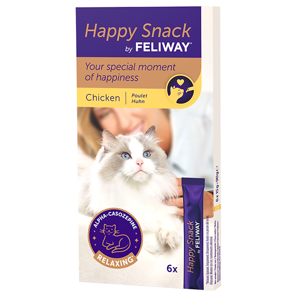 Happy Snack by FELIWAY, Hähnchen - 6 Liquid-Snacks von FELIWAY