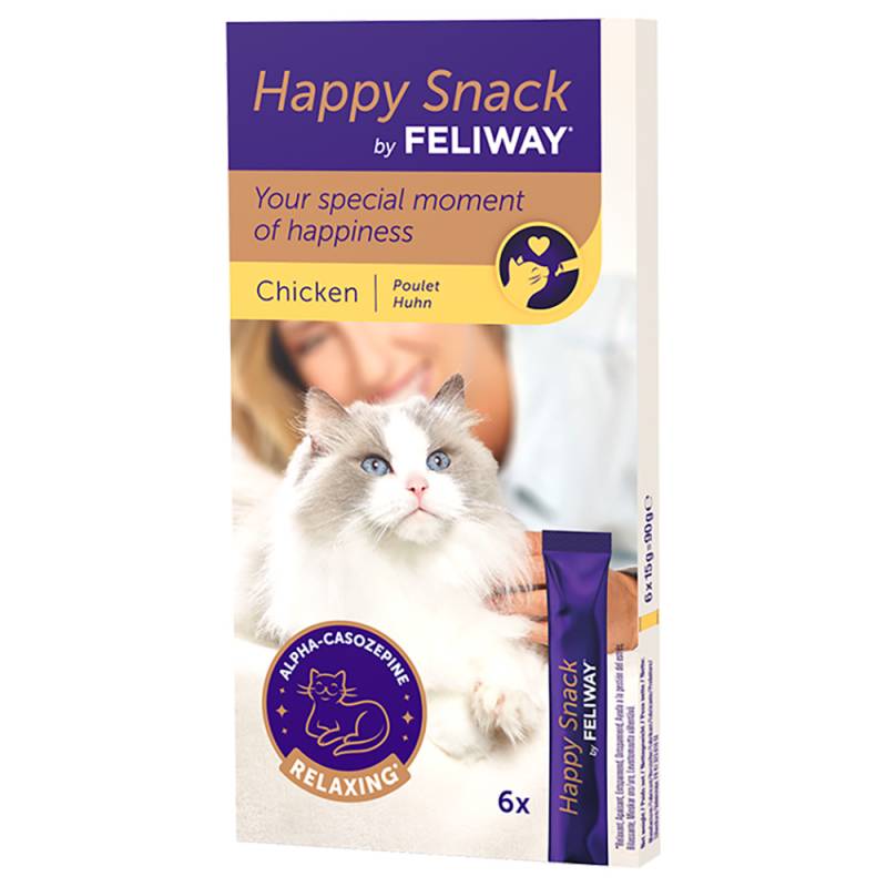 Happy Snack by FELIWAY, Hähnchen - 6 Liquid-Snacks von FELIWAY