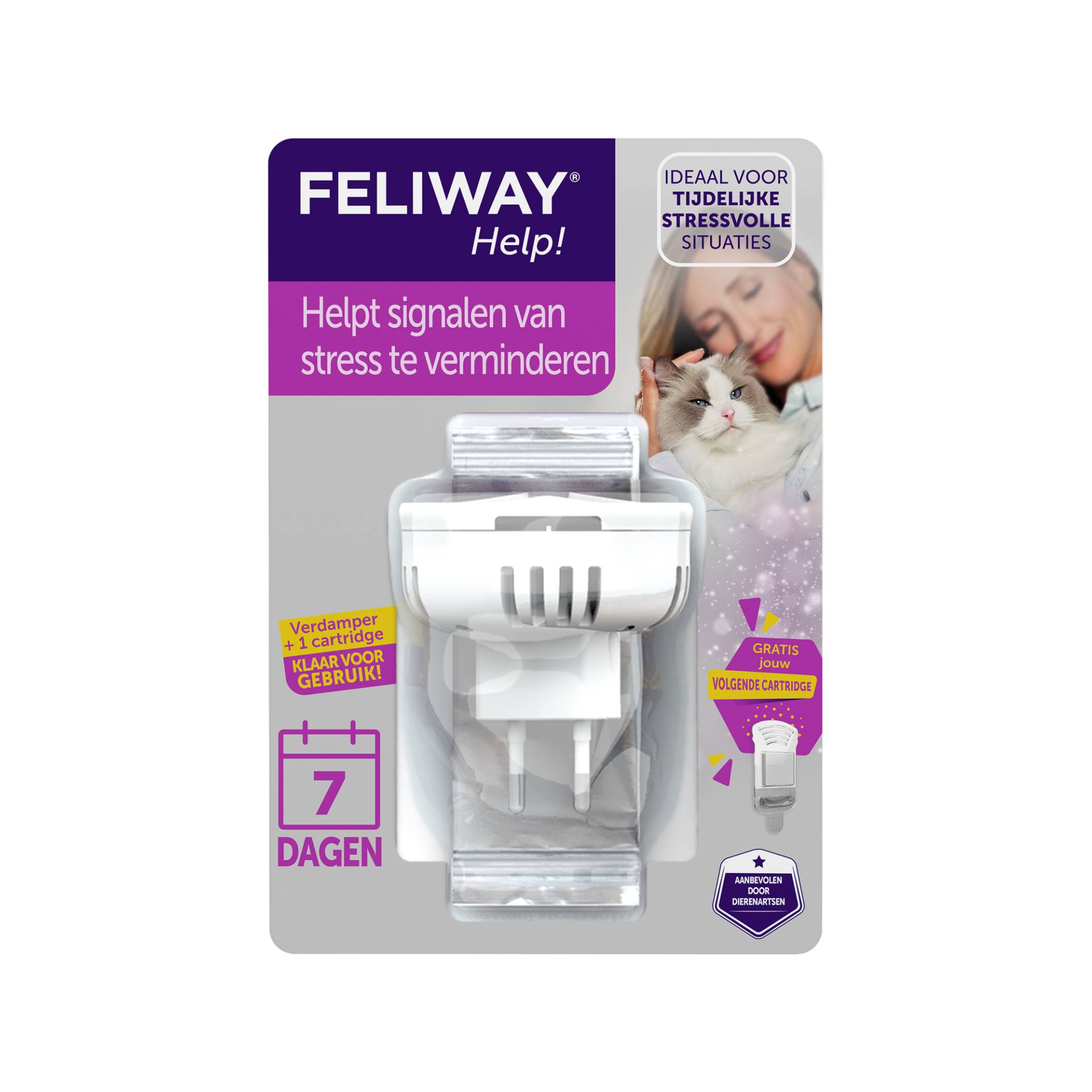 Feliway Help! - Nachfüllung - 3 Cartridges (3x 7 Tage) von FELIWAY