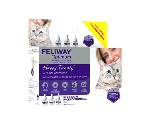 Feliway Optimum Anti-Stress-Katzenpflege, 3 x 48 ml von FELIWAY