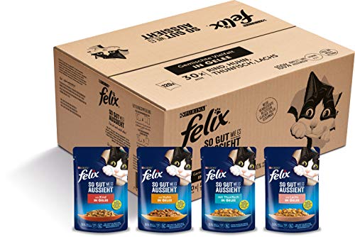 FELIX Katzennassfutter in Gelee Gemischte Vielfalt mit Huhn 120x 85 g von Felix