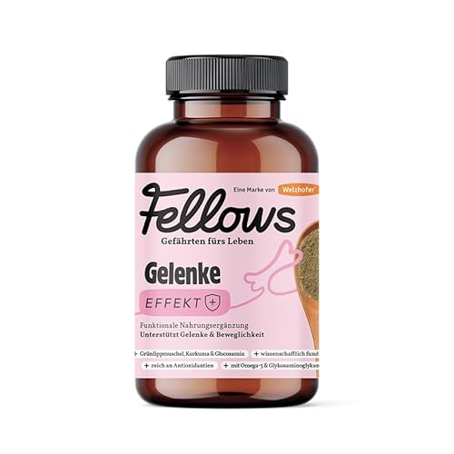 Fellows Gelenke Effekt Pulver für Hunde – mit Grünlippmuschel, Teufelskralle, Glucosamin & Omega-3 – Ergänzungsfutter zur Unterstützung der Gelenkgesundheit – 200 g – Made in Germany Fellows Gelenke Effekt Pulver für Hunde – mit Grünlippmuschel, Teufelskralle, Glucosamin & Omega-3 – Ergänzungsfutter zur Unterstützung der Gelenkgesundheit – 200 g – Made in Germany von FELLOWS