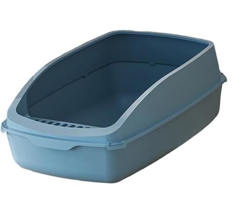 FENGJISUN Katzentoilette Katzenklo Große Katzentoilette Mit Antihaftbeschichtung, Haustierfreundliche Beschichtung Für Einfachere Reinigung, Offene Oberseite Für Gesunde Nutzung Katzen Zubehör(Blue) FENGJISUN Katzentoilette Katzenklo Große Katzentoilette Mit Antihaftbeschichtung, Haustierfreundliche Beschichtung Für Einfachere Reinigung, Offene Oberseite Für Gesunde Nutzung Katzen Zubehör(Blue) von FENGJISUN