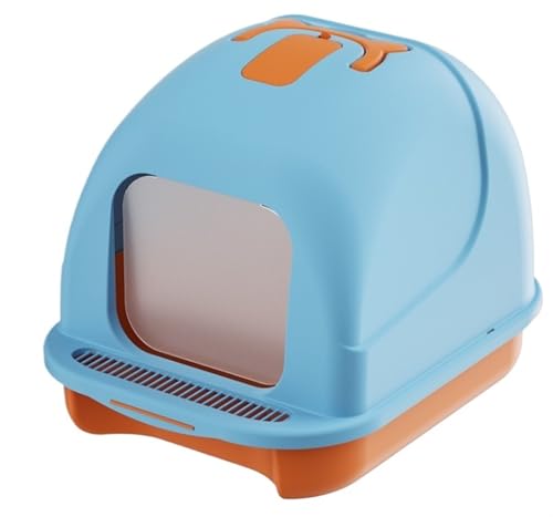 FENGJISUN Katzentoilette Katzenklo Katzentoilette Mit Schublade, Vollständig Geschlossen, Spritzwassergeschützt, Tragbare Katzentoilette Mit Katzenschaufel Für Den Innenbereich Katzen Zubehör(Blue) FENGJISUN Katzentoilette Katzenklo Katzentoilette Mit Schublade, Vollständig Geschlossen, Spritzwassergeschützt, Tragbare Katzentoilette Mit Katzenschaufel Für Den Innenbereich Katzen Zubehör(Blue) von FENGJISUN