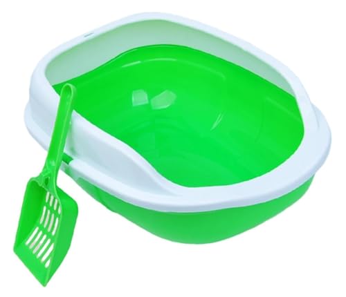 FENGJISUN Katzentoilette Katzenklo Offene Katzentoilette Für Haustiere, Stabil, Für Alle Arten Von Katzenstreu, Kätzchentoilette, Spritzwassergeschütztes Katzentöpfchen, Erhöht Katzen Zubehör(Grün) FENGJISUN Katzentoilette Katzenklo Offene Katzentoilette Für Haustiere, Stabil, Für Alle Arten Von Katzenstreu, Kätzchentoilette, Spritzwassergeschütztes Katzentöpfchen, Erhöht Katzen Zubehör(Grün) von FENGJISUN