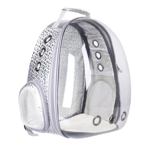 FENGJISUN Transporttasche Katze Hund Katzenrucksack, erweiterbarer Katzenrucksack mit atmungsaktivem Netz, Rucksack für Katzen, Kätzchen, kleine Welpen Hunderucksack(D) von FENGJISUN