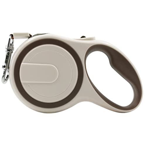 Hundeleine, Zugleine, einziehbar, für kleine und mittelgroße Hunde, weich, Beige, 3 m Hundeleine, Zugleine, einziehbar, für kleine und mittelgroße Hunde, weich, Beige, 3 m von FENGJISUN