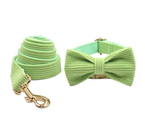 Hundeleine, leichte Krawatte für Haustiere, Set aus Leine und Schleife, bequemes Halsband, Haustierbedarf, weiches Halsband für Hunde, weiche Hundeleine (56-62 cm) von FENGJISUN