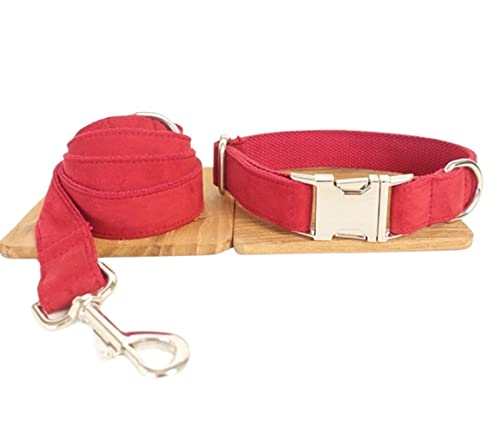 Hundeleine, verstellbar, aus Polyester, für Hunde und Haustiere, bequemes Halsband, Haustierbedarf, weiches Halsband für Hunde, weiche Hundeleine (23-30 cm) von FENGJISUN
