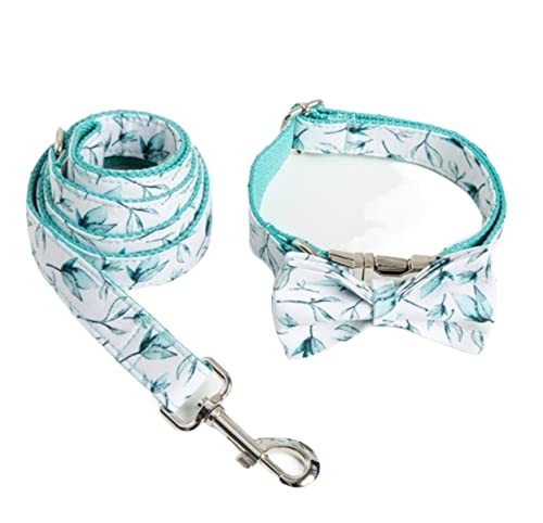 Hundeleine für Hundehalsband mit Blattmuster Für Kleine Hunde Individuelle Gravur Haustierhalsband Langlebiger Druck Hundeleinen Set Hundeleine für Hundehalsband mit Blattmuster Für Kleine Hunde Individuelle Gravur Haustierhalsband Langlebiger Druck Hundeleinen Set von FENGJISUN