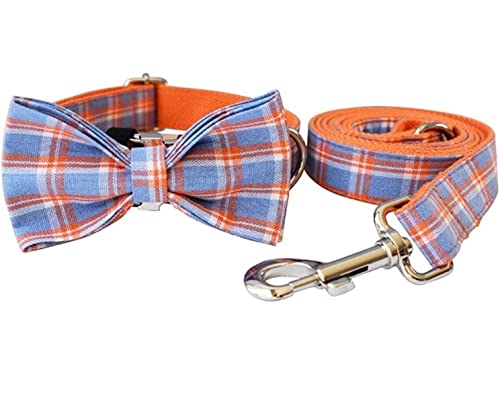 Verstellbares Hundegeschirr und Leine, Set, bequeme Polyester-Streifen, Halskette, Polyester-Hundeleine (20–29 cm) von FENGJISUN