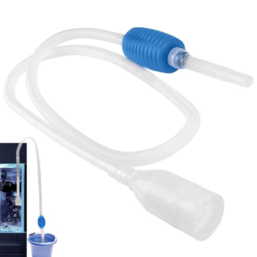 FENGRUI Aquarium-Kiesreiniger, Aquarium-Siphon-Pumpe, Handpumpe, Siphon, Kiesreiniger, Siphon-Pumpe, Kit für Aquarien, täglicher Wasserwechsel, Sandreinigung (blau), 1 Stück von FENGRUI