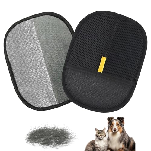 FENGRUI Haustier-Pflegehandschuhe, wiederverwendbar, langlebig, doppelseitig, Tierhaarentfernungshandschuhe für Katzen und Hunde, vielseitige statische Entfernungshandschuhe zum Waschen, Enthaaren FENGRUI Haustier-Pflegehandschuhe, wiederverwendbar, langlebig, doppelseitig, Tierhaarentfernungshandschuhe für Katzen und Hunde, vielseitige statische Entfernungshandschuhe zum Waschen, Enthaaren von FENGRUI