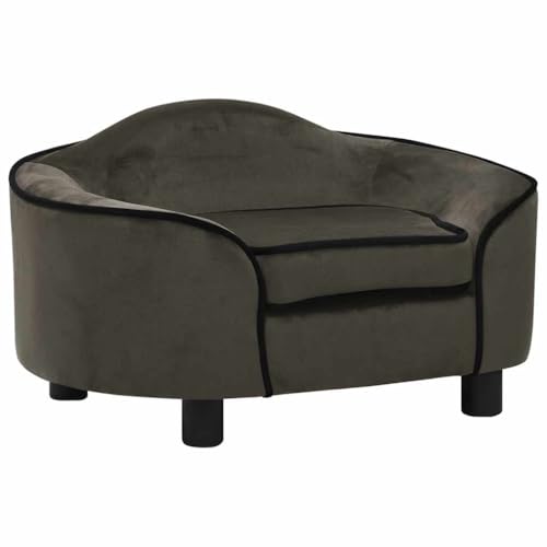 FENLAX Hundesofa Bequeme Haustierbett Hundecouch Welpenbett Haustiersofa Hundehütte für Große Mittelgroße Hunde Elegante Design Modernes und Elegantes Design Dunkelgrau 67x47x36 cm FENLAX Hundesofa Bequeme Haustierbett Hundecouch Welpenbett Haustiersofa Hundehütte für Große Mittelgroße Hunde Elegante Design Modernes und Elegantes Design Dunkelgrau 67x47x36 cm von FENLAX