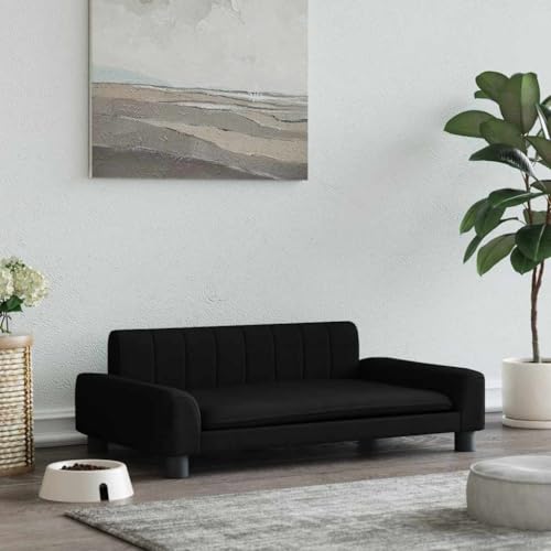 FENLAX Hundesofa Bequeme Haustierbett Hundecouch Welpenbett Haustiersofa Hundehütte für Große Mittelgroße Hunde Elegante Design Modernes und Elegantes Design Schwarz 90x53x30 cm FENLAX Hundesofa Bequeme Haustierbett Hundecouch Welpenbett Haustiersofa Hundehütte für Große Mittelgroße Hunde Elegante Design Modernes und Elegantes Design Schwarz 90x53x30 cm von FENLAX